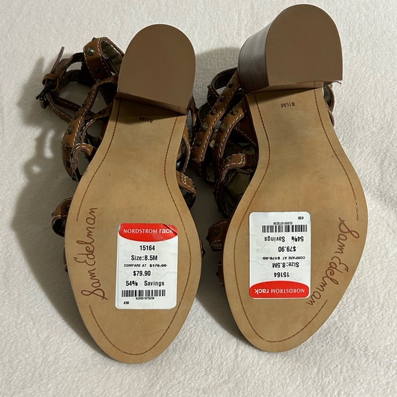 Sam Edelman women’s size 8.5 brown heeled strappy sandals. - Picture 8 of 9